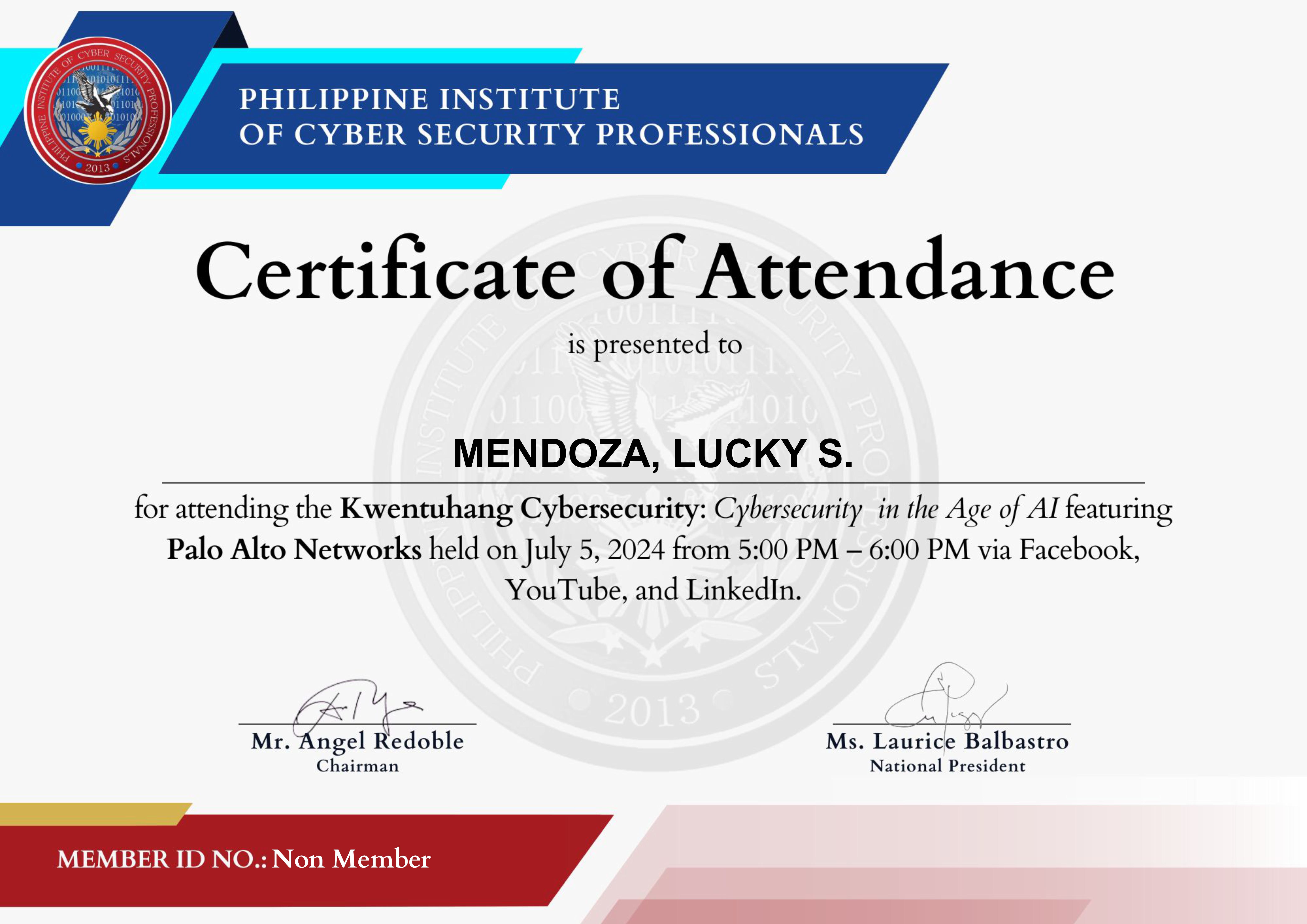 Certificate 1
